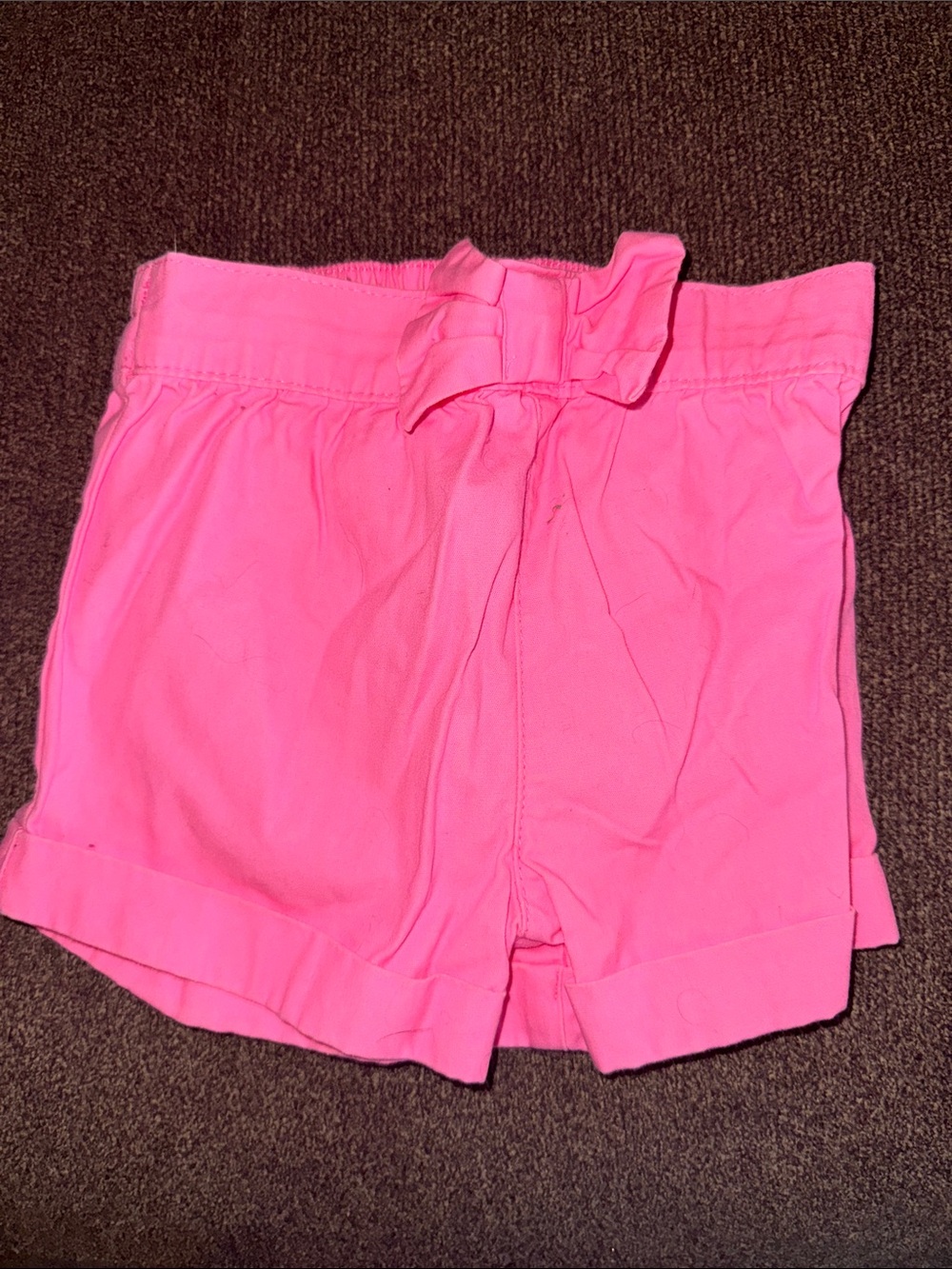 Garanimals Bright Pink Paperbag Tie Shorts